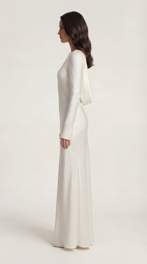 Satin Maxi Dress Femme Nayana