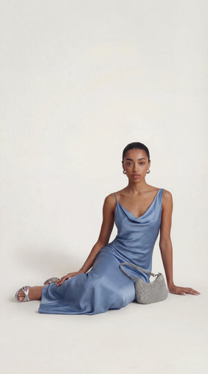 Satin Maxi Dress Femme Ramona