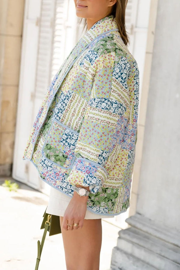 Noelia Floral Patchwork Quilted Jacket