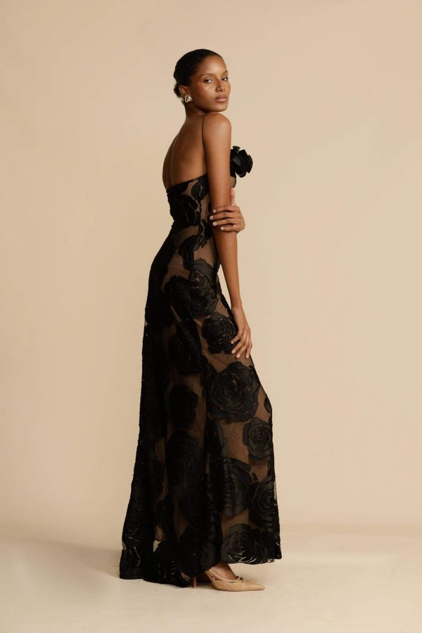 Amara One-Shoulder Floral Maxi Dress