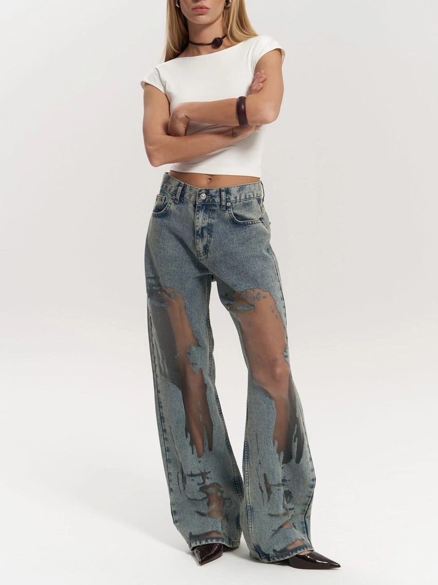 Ayla Illusion jeans styled for a night out