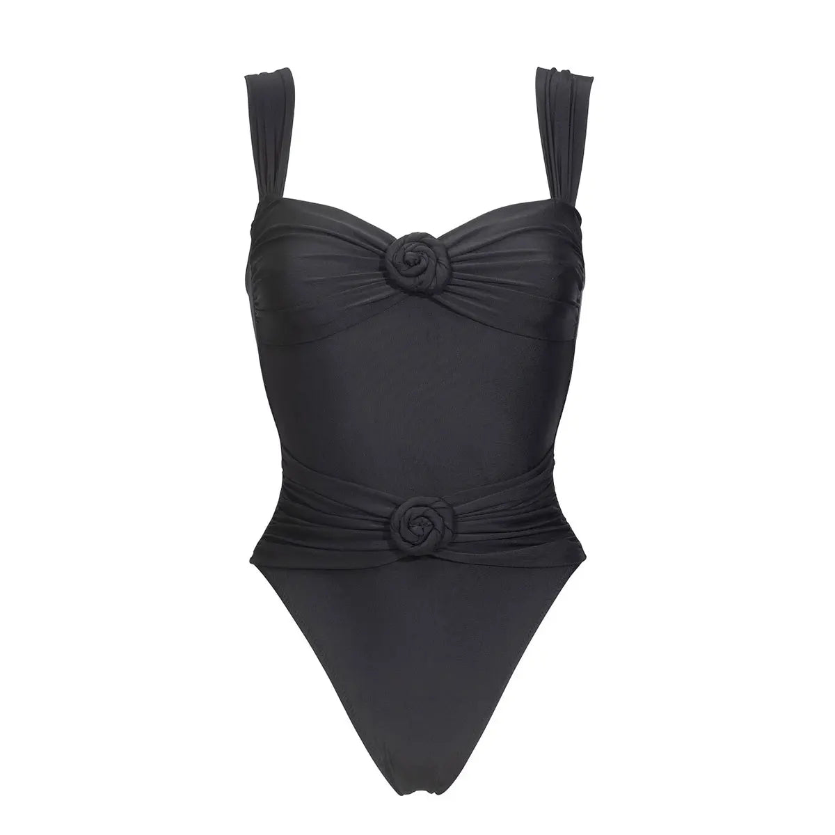 Detail of the stretch fabric on the Ninna Daniela halter bodysuit