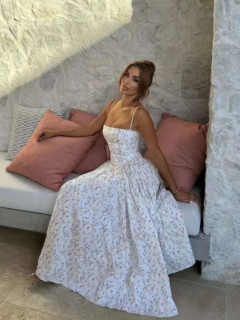 Floral Radiance maxi dress in an alternate colourway