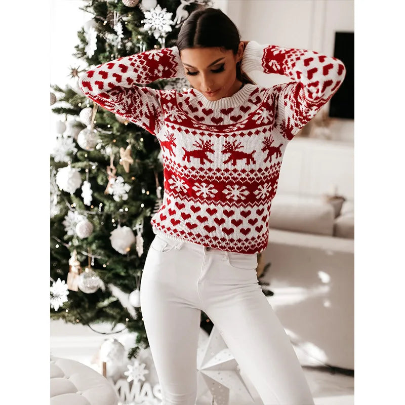 Front view of the Joy Christmas sweater