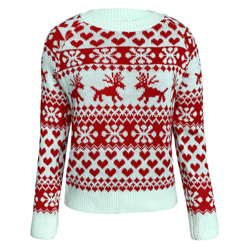 Back view of the Joy Christmas sweater