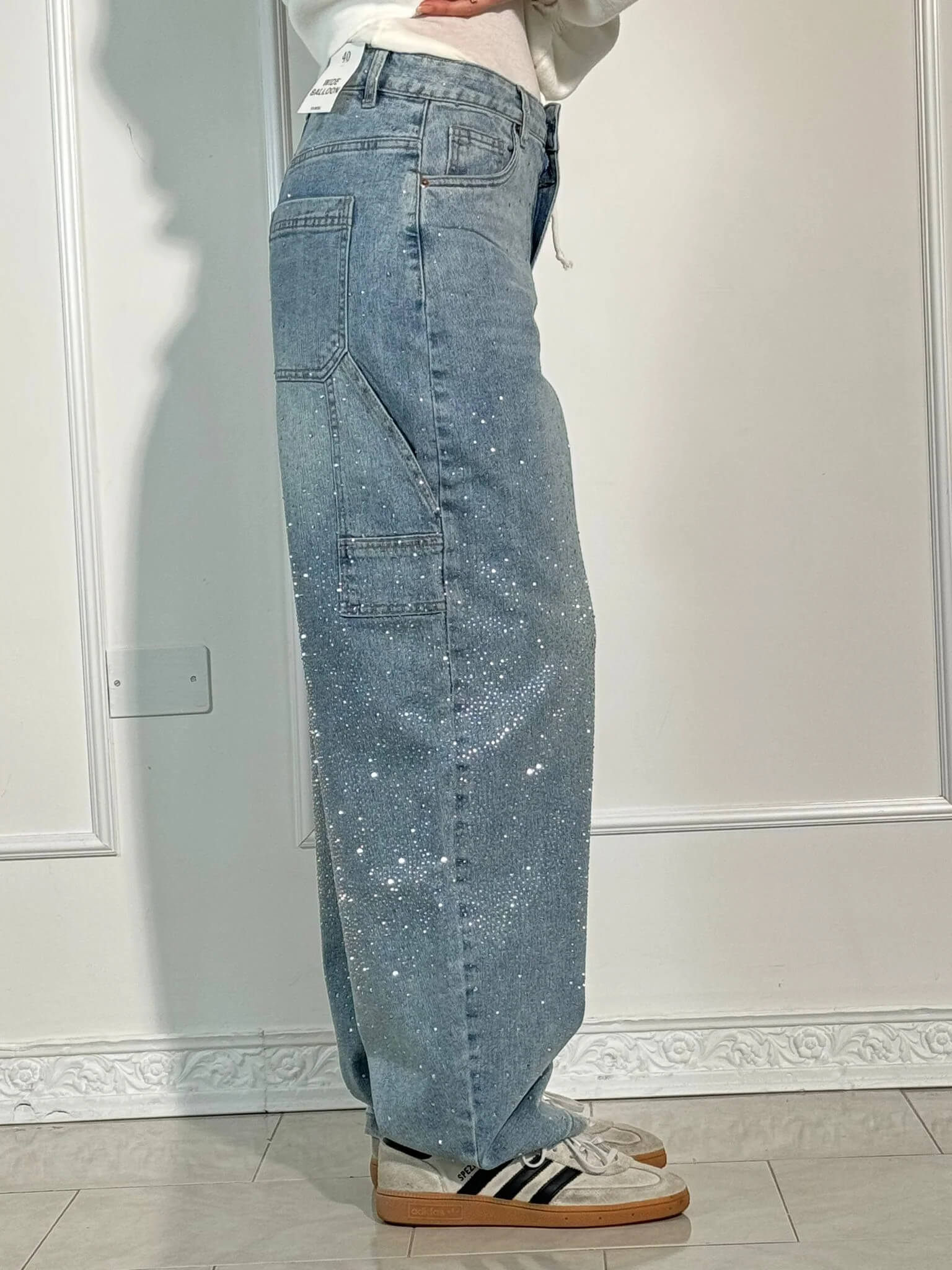 Luna Shine jeans shown on a model