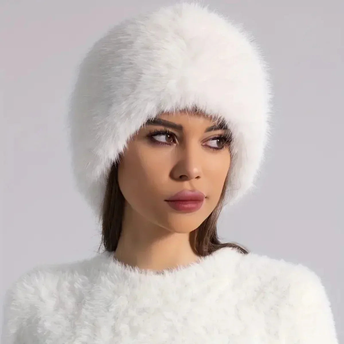 Noelle faux fur hat in an alternate colourway