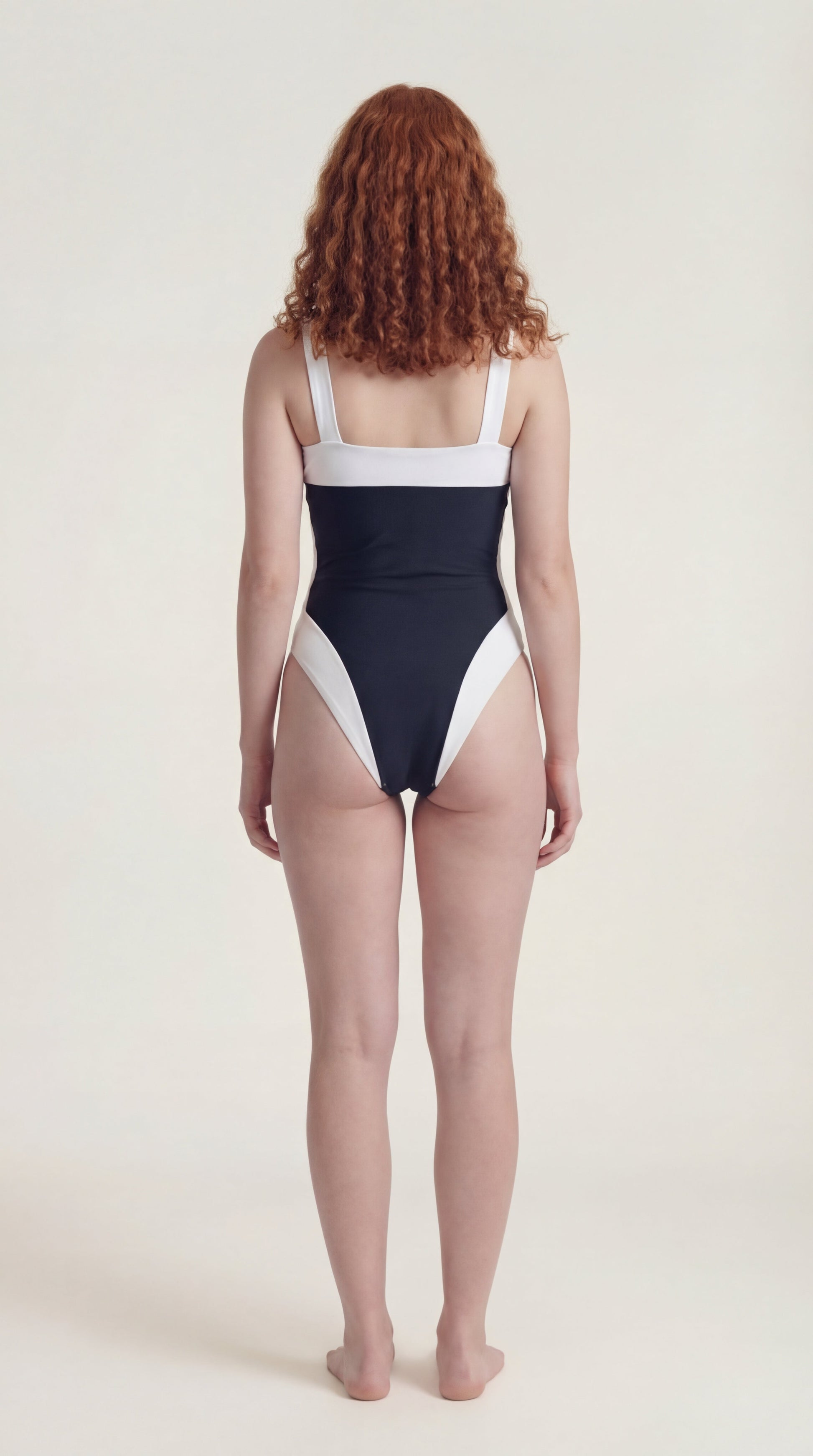 Back view of the Ninna Tessa black bodysuit