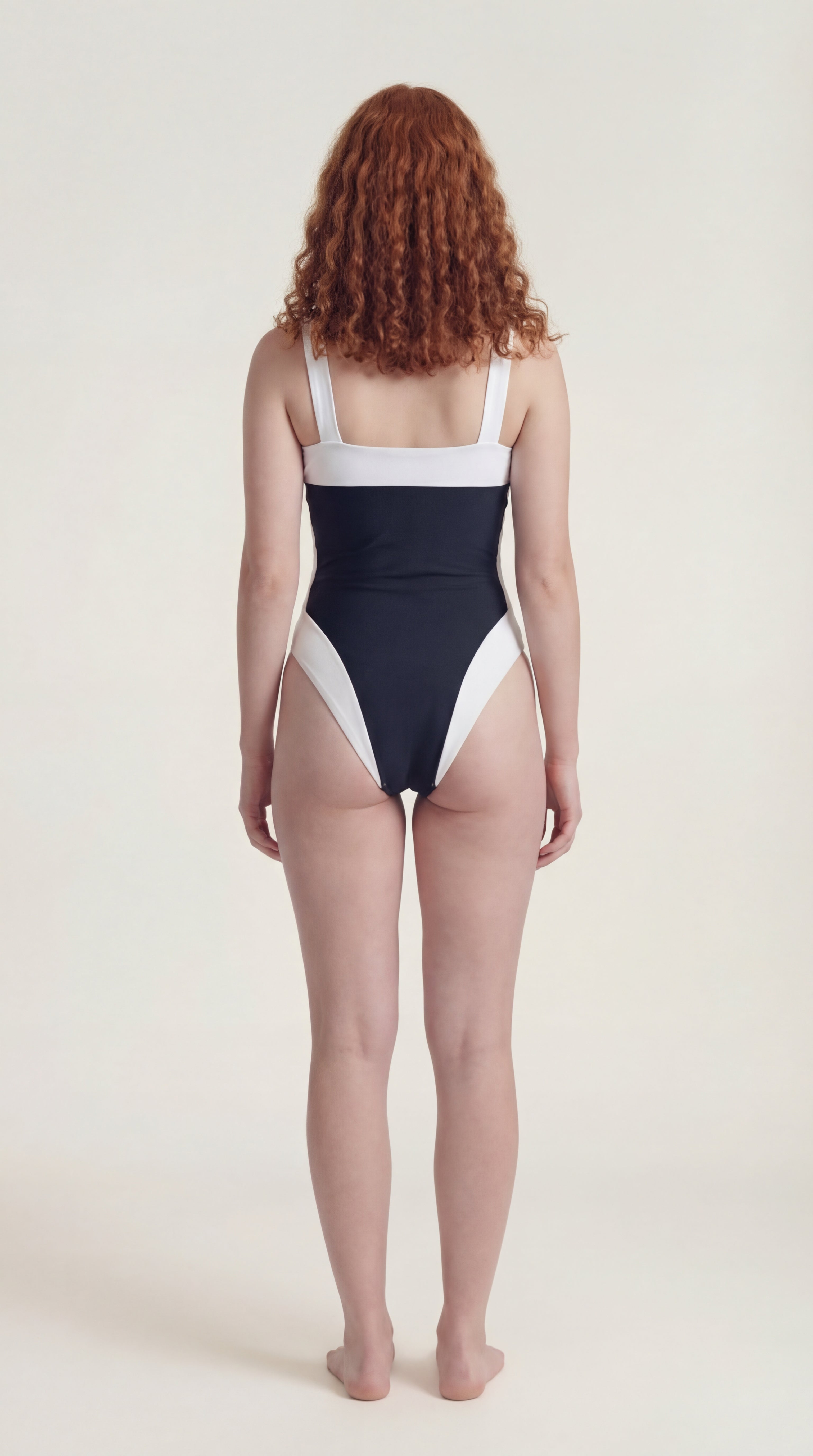 Back view of the Ninna Tessa black bodysuit