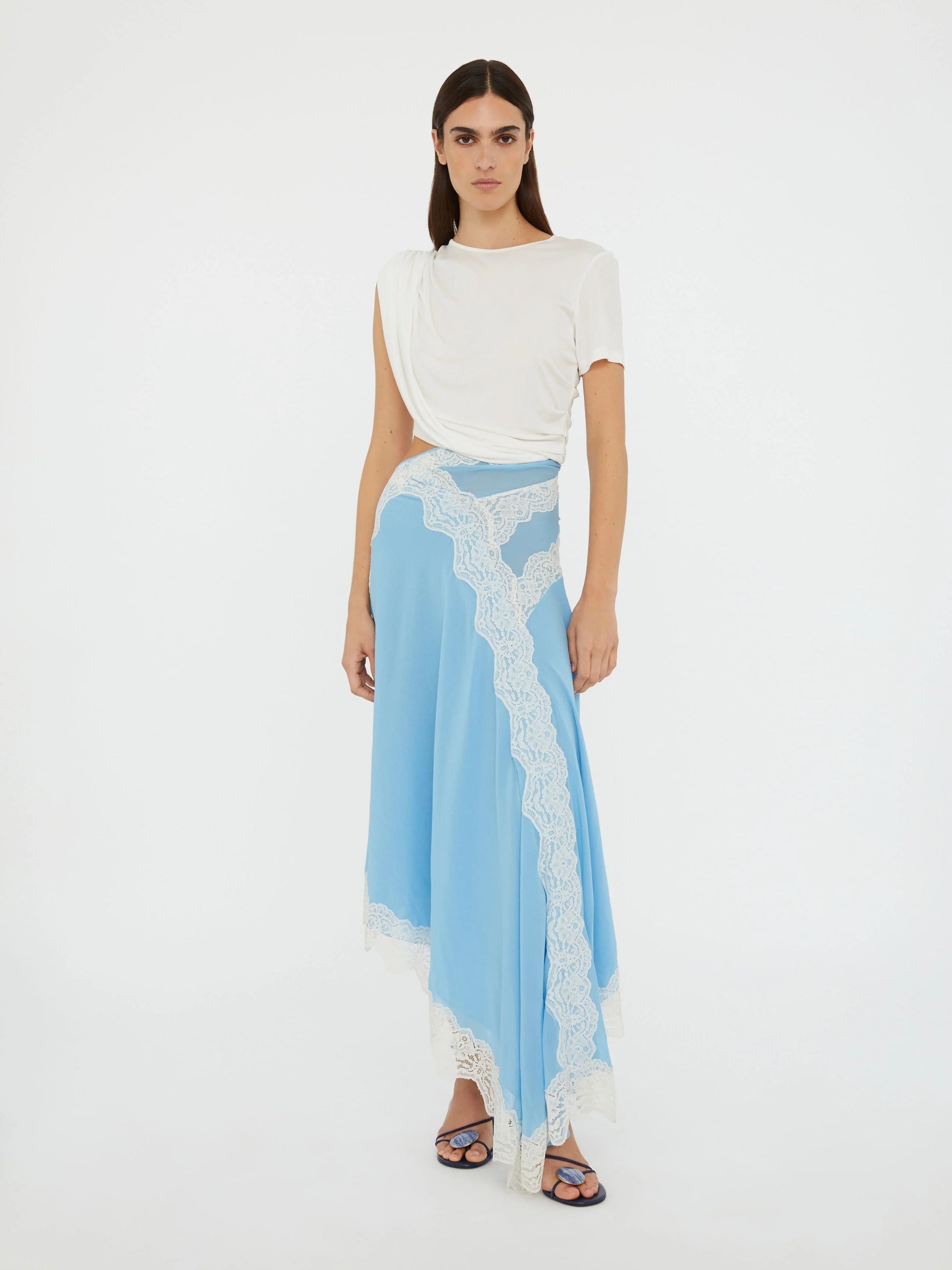 Twist and Lace midi dress styled for evening