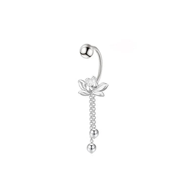 Front view of the Zen Lotus earrings