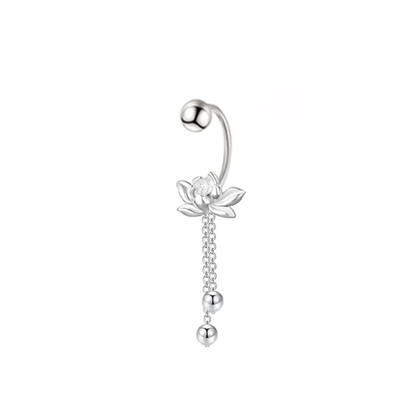 Front view of the Zen Lotus earrings