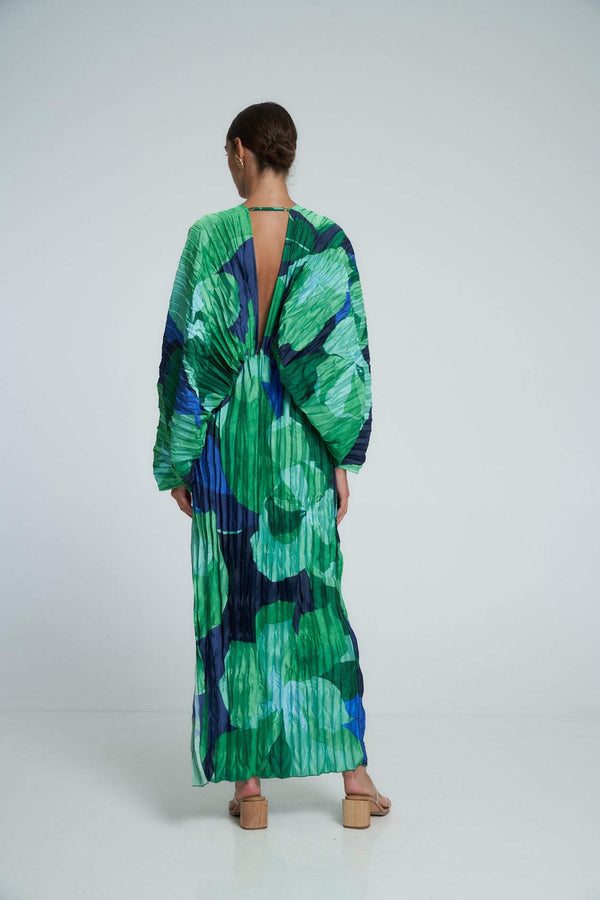 Isla Abstract Print Maxi Kaftan Dress