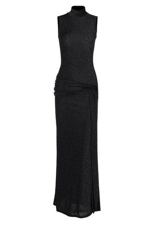 Aria Metallic Knit Maxi Dress