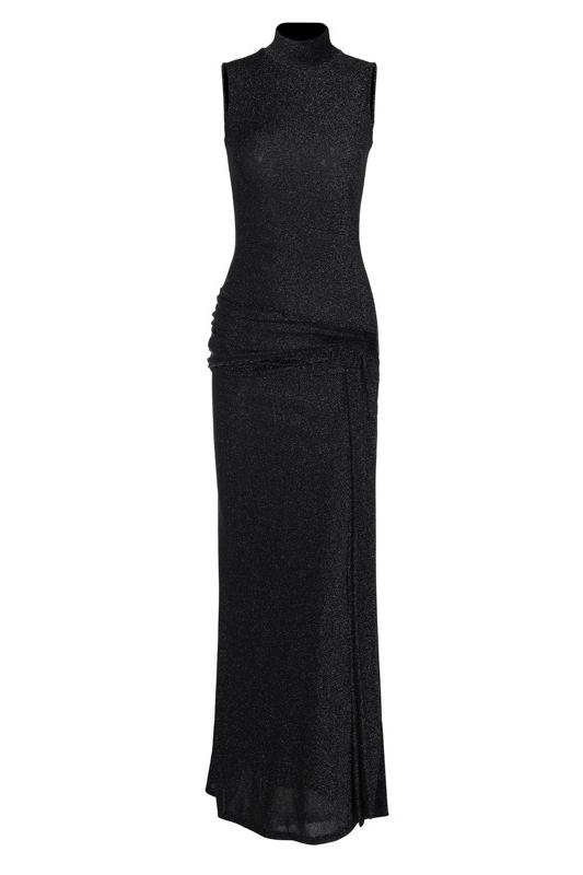 Aria Metallic Knit Maxi Dress